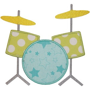 Drum Roll Embroidery Machine Design