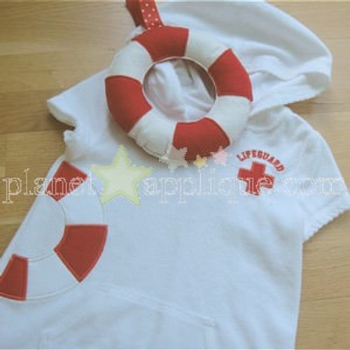 Lil Lifeguard Applique Set Machine Embroidery Design