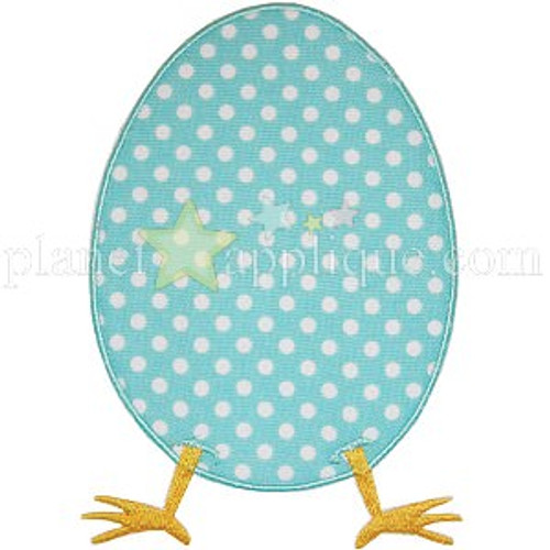 Eggbert Machine Embroidery Design