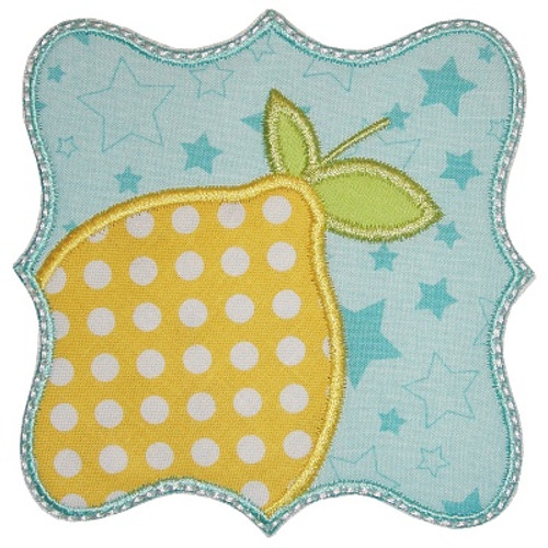 Lemon Patch Applique Machine Embroidery Design