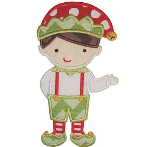 Elf Boy 2 Applique Machine Embroidery Design