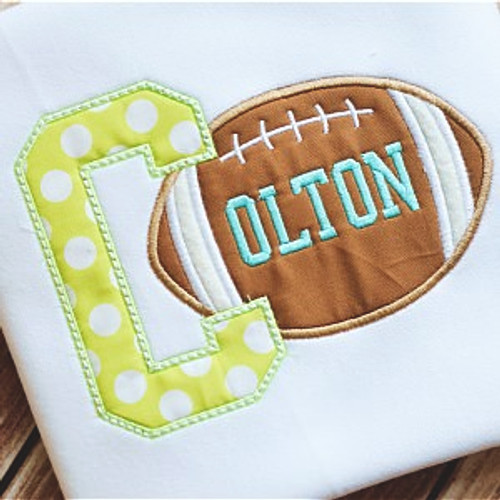 Touchdown Alpha Machine Embroidery Design