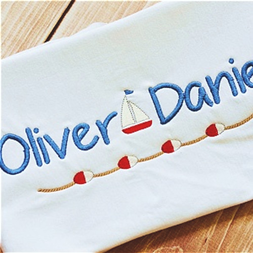 Oliver Font Set Machine Embroidery Design