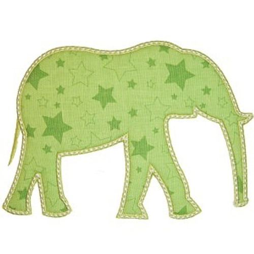 Elephant Silhouette Machine Embroidery Design