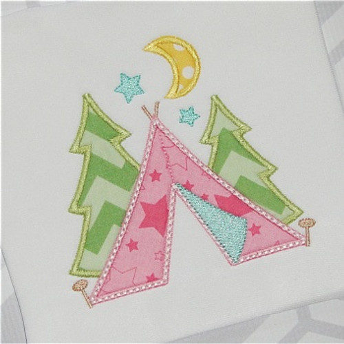 Tent Applique Machine Embroidery Design