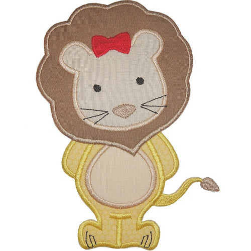 Cowardly Lion Machine Embroidery Design