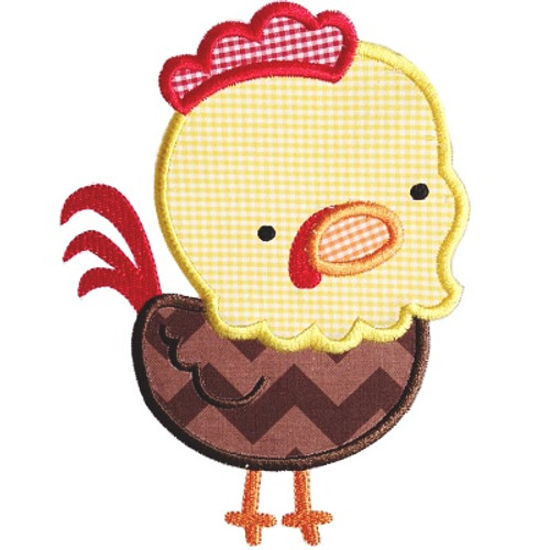 Cute Rooster Machine Embroidery Design