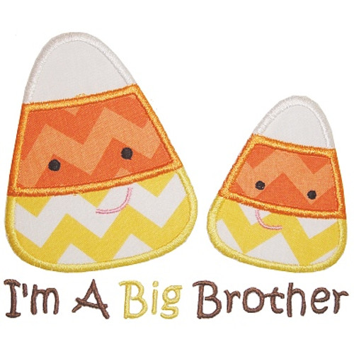 Sibling Candy Corn Machine Embroidery Design