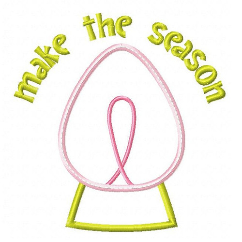 Free Make The Season Bright Applique Machine Embroidery Design