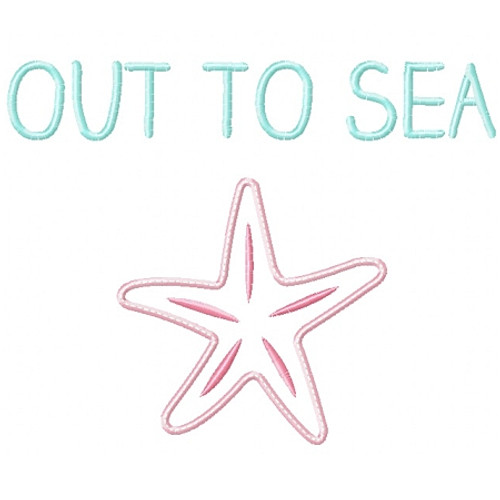 Out to Sea Applique Machine Embroidery Design