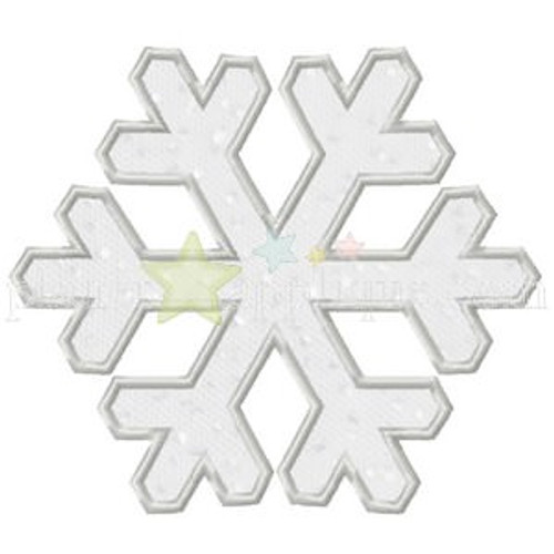 Snowflake Applique Machine Embroidery Design