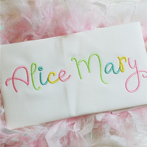 Alice Embroidery Font Machine Embroidery Design