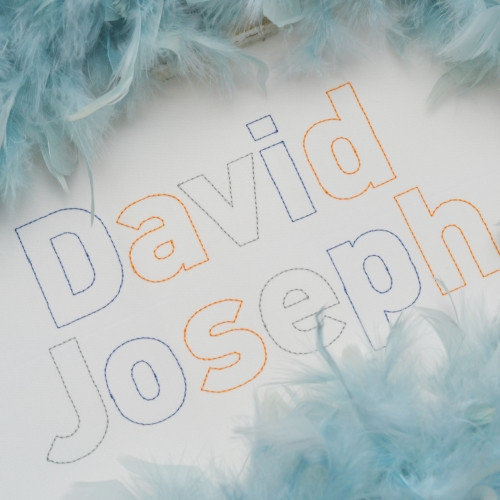 David Open Embroidery Font Design Alphabet