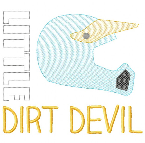 Little Dirt Devil Sketch Embroidery Machine Embroidery Design