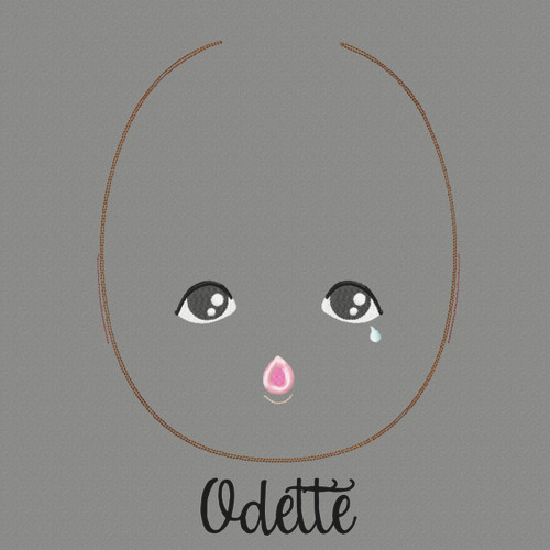 Odette Doll Faces Addon Machine Embroidery Design