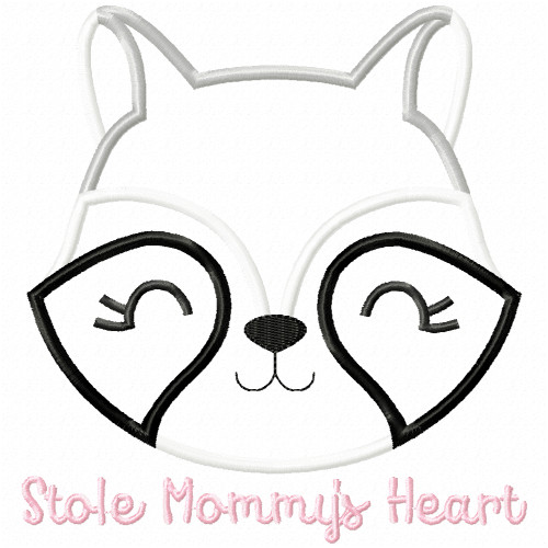 Stole Mommys Heart Satin and Zigzag Applique Machine Embroidery Design