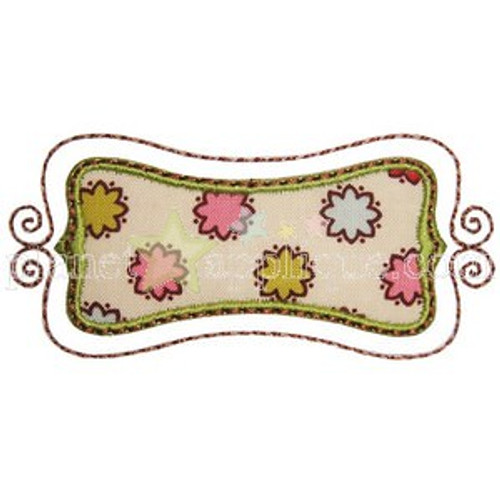 Gigi Frame Applique Machine Embroidery Design