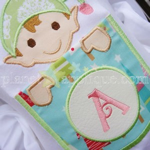 Elf Pocket Alphabet Machine Embroidery Design