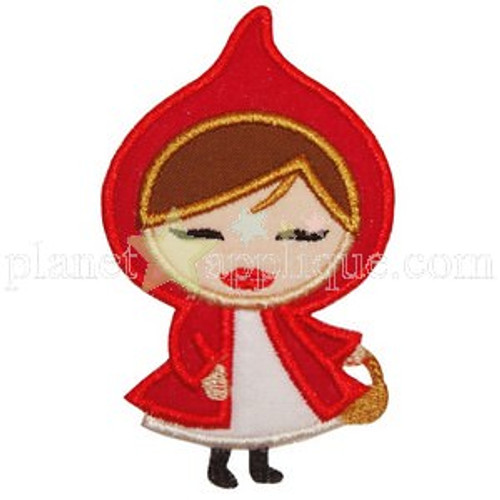 Red Riding Hood Applique Machine Embroidery Design