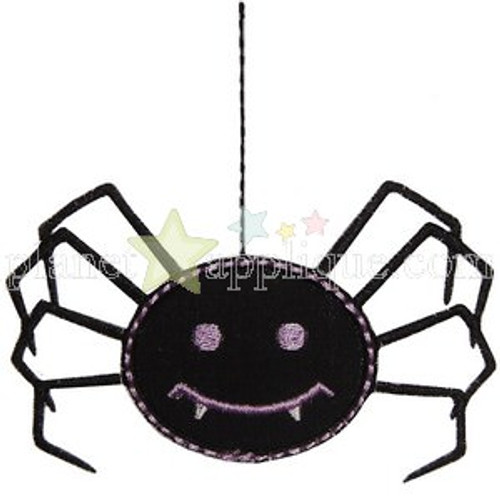 Spider Applique Machine Embroidery Design