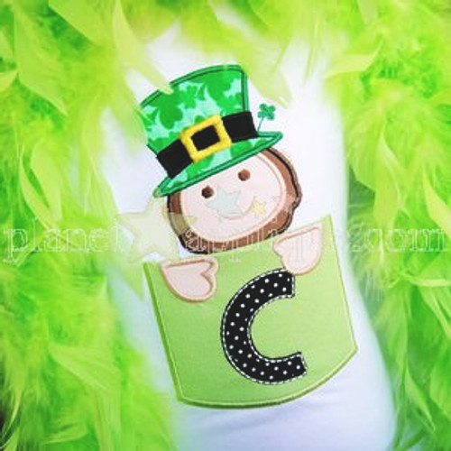 Leprechaun Pocket Alphabet Embroidery Font Design