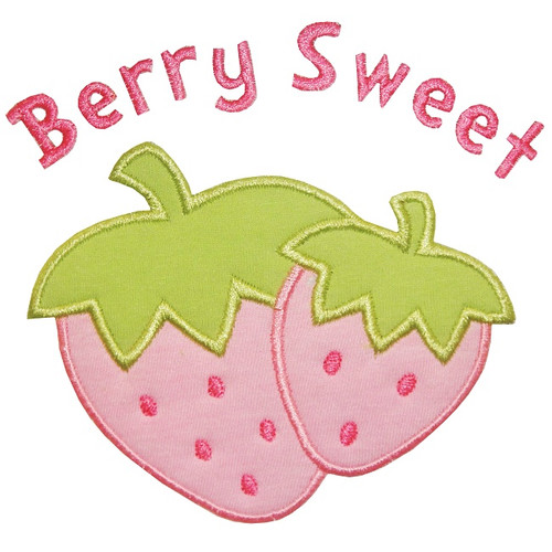 Berry Sweet Applique Machine Embroidery Design