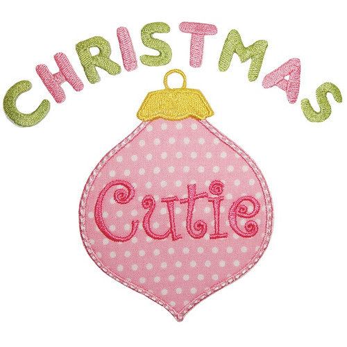 Christmas Cutie Applique Machine Embroidery Design