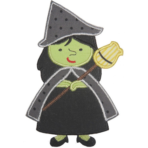 Wicked Witch Applique Machine Embroidery Design