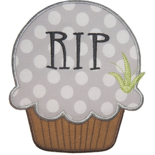 Free Tombstone Cupcake Machine Embroidery Design