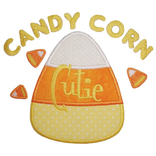 Candy Corn Cutie Machine Embroidery Design