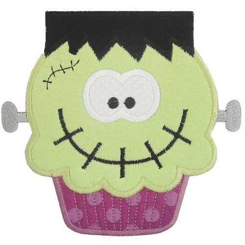 Franken Cupcake Machine Embroidery Design