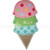 3 Scoop Ice Cream Cone Machine Embroidery Design 3 Scoop Ice Cream Cone Machine Embroidery Design