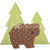 Forest Bear Applique Machine Embroidery Design Forest Bear Applique Machine Embroidery Design