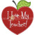 Love My Teacher Applique Machine Embroidery Design Love My Teacher Applique Machine Embroidery Design