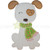 Scarf Puppy Applique Machine Embroidery Design Scarf Puppy Applique Machine Embroidery Design