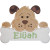 Dog and Bone Machine Embroidery Design Dog and Bone Machine Embroidery Design
