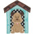 Dog in House Machine Embroidery Design