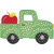 Back to School Truck Machine Embroidery Design