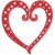 Scroll Heart Applique Machine Embroidery Design