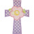 Cross Flower Applique Machine Embroidery Design