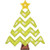 Chevron Christmas Tree Machine Embroidery Design