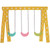 Swing Set Applique Machine Embroidery Design Swing Set Applique Machine Embroidery Design