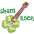 Shamrock Guitar Applique Machine Embroidery Design