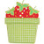 Strawberry Basket Applique Machine Embroidery Design Strawberry Basket Applique Machine Embroidery Design