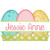 Easter Egg Nameplate Machine Embroidery Design