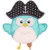 Pirate Owl Applique Machine Embroidery Design Pirate Owl Applique Machine Embroidery Design