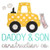 Dad and Son Co Machine Embroidery Design