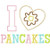 I Heart Pancakes Machine Embroidery Design I Heart Pancakes Machine Embroidery Design