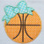 Bow Basketball Applique Machine Embroidery Design Bow Basketball Applique Machine Embroidery Design