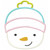 Toboggan Snowman Applique Machine Embroidery Design Toboggan Snowman Applique Machine Embroidery Design